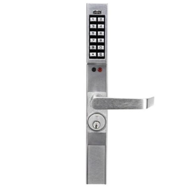 Alarm Lock AlarmLock: Trilogy DL1300 Narrow Style Keypad Lever Lock w/ Audit Trail / Satin Chrome ALL-DL1300-26D